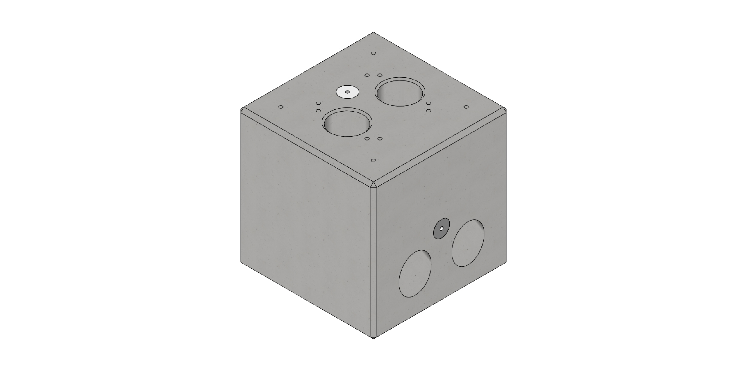 ABL Betonfertigfundament für Stele POLEMH6, 42x42x42cm EMH9996