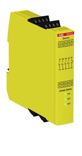 ABB BSR23 Erweiterungsrelais Relaisausgänge 4 NO + 1 NC 2TLA010041R0600