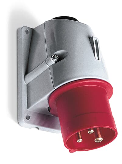 ABB 216BS9 CEE-Wandgerätestecker 9h, 2P+E, 16 A, 380 … 415 V 2CMA193291R1000