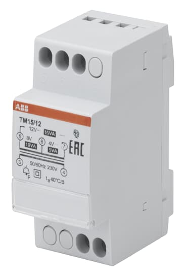 ABB TM15/12 Klingeltransformator 15VA, 12VAC 2CSM228735R0802