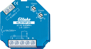 Eltako Nachlaufschalter UC. 1 Schließer nicht potenzialfrei 10A/250V AC 61100704