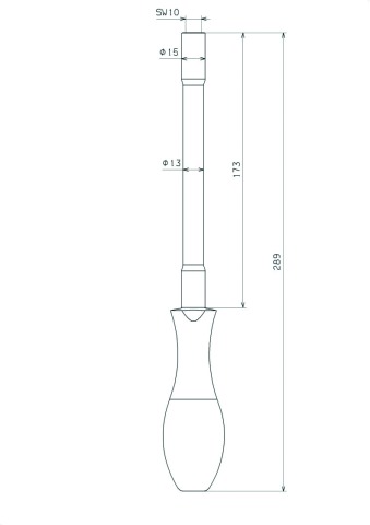 Dehn Drehgriff m. flexibler Spindel f. EuK-Vorrichtungen Ausf. VI 745921