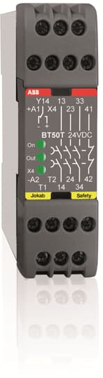 ABB BT50T 24 VDC Sicherheitsrelais 24 VDC, 0-1.5 s Verzögerung, 3S + 1Ö 2TLA010033R1000