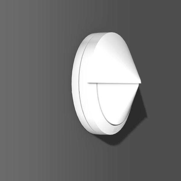RZB Alu-Design, 10 W, 310 lm, 830, weiß, on/off Wandleuchten, D 268 H 120, 90°/0°/71°/71°, Glas opal 582017.002