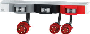 Bachmann 19 1HE FuseBox 6xLS C16A Strom 32A CEE 800.0120