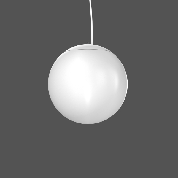 RZB Basic Ball, weiß, on/off Pendelleuchten, D 400 H 400, 90°/90°/90°/90°, Kunststoff (PE) opal 311053.002