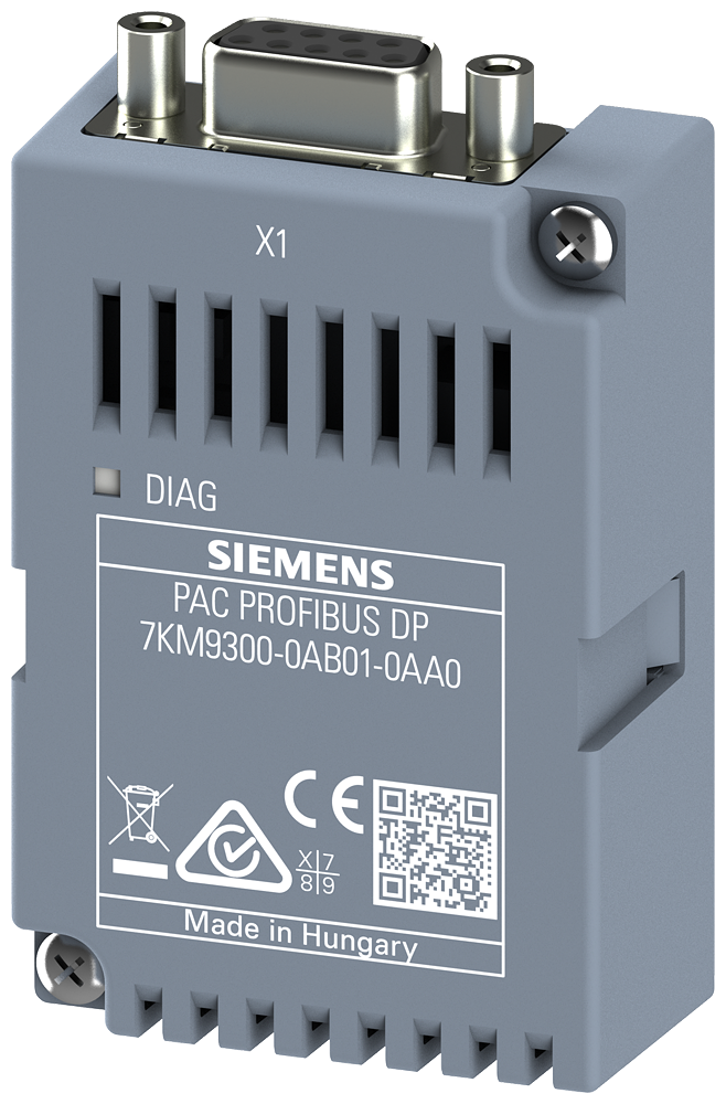 Siemens Erweiterungsmodul PROFIBUS DP, steckbar, für 7KM PAC3200 / 3220 / 4200 7KM93000AB010AA0