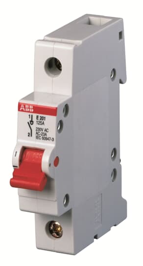 ABB E201/40R Trennschalter 1P,40A,Schaltgriff rot 2CDE281001R0040
