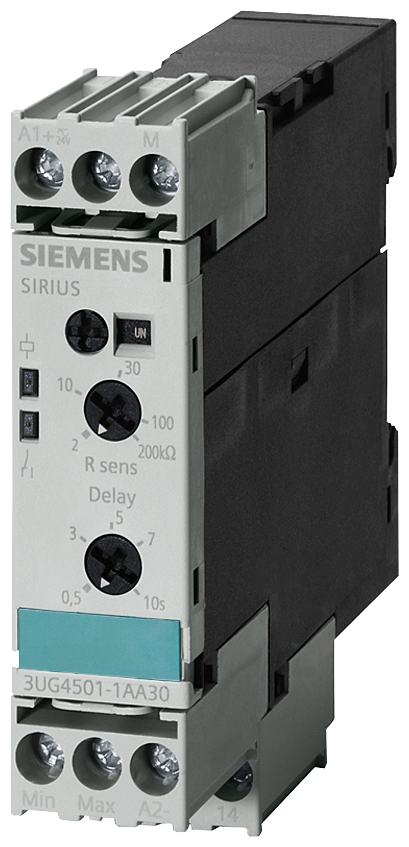 Siemens Analoges Überwachungsrelais, Widerstandsüberwachung von 2 bis 200kOhm 3UG45011AA30