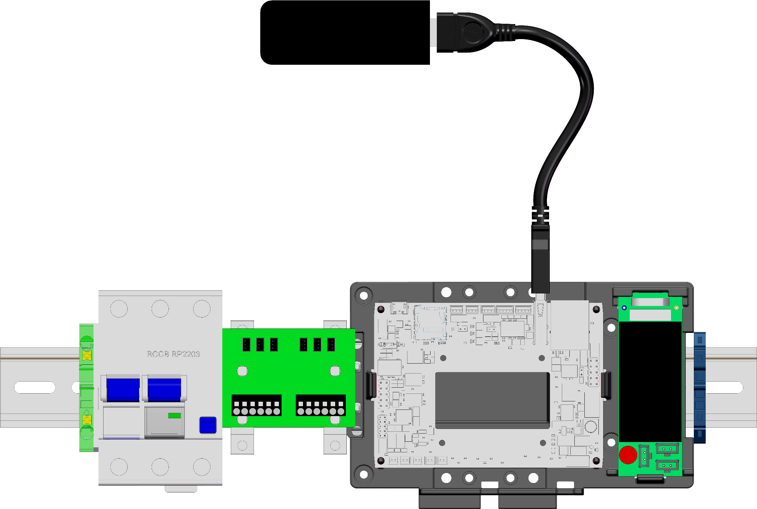 ABL Externe Steuerzentrale für Controller/Extender-Anwendungen, reev Dashboard Compact 1V0002C