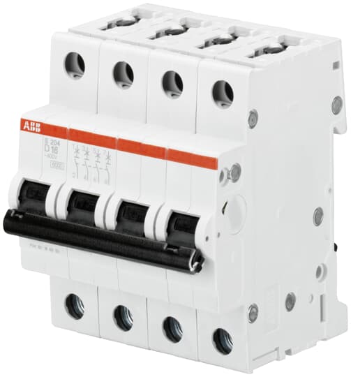 ABB S204-D32 Sicherungsautomat D-Char., 6 kA, 32 A, 4P 2CDS254001R0321