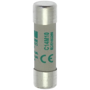 Eaton Sicherungseinsatz, Niederspannung, 10 A, AC 500 V, 120 kA, 14 x 51 mm, aM, IEC, Mit Schlagmelder C14M10S