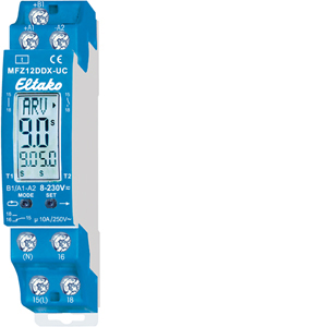 Eltako Multifunktions-Zeitrelais, 18 Funktionen, 1 Wechsler potenzialfrei 10A/250VAC 23001004