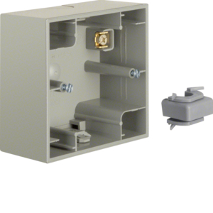 Berker Aufputz-Gehäuse 1fach K.5 Edelstahl lack 10417004