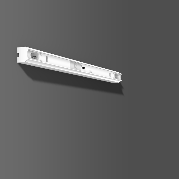 RZB Alu-Stableuchten für Linienlampen, weiß, on/off Stableuchten, L 500 B 35 H 58, 180°/111°, ohne Abdeckung 41510.002