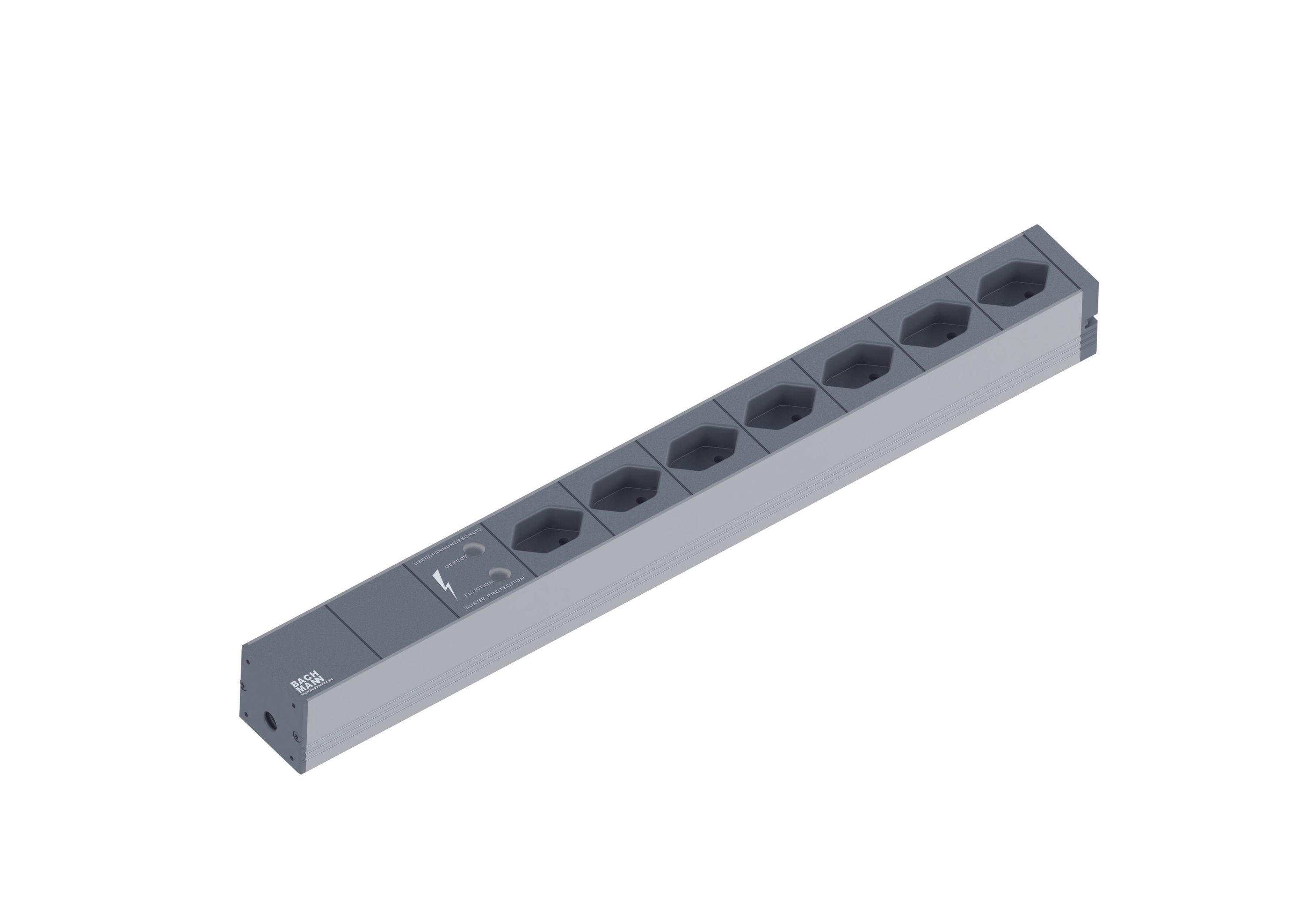 Bachmann 19 1HE 7xCH T13 90° sw ÜSS Strom 2,0m CH T12 800.1260