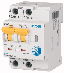 Eaton Brandschutzschalter, 2p, B, 25 A, 30 mA, Typ LI/A 187226