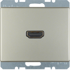 Berker HDMI Steckdose Arsys edelstahl lackiert 3315429004