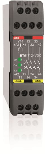 ABB BT51T 24 VDC Sicherheitsrelais 24 VDC, 0-1.5 s Verzögerung, 4 S 2TLA010033R3000