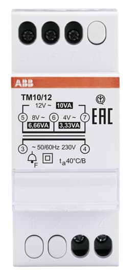 ABB TM10/12 Klingeltransformator 10VA, 12VAC 2CSM228715R0802