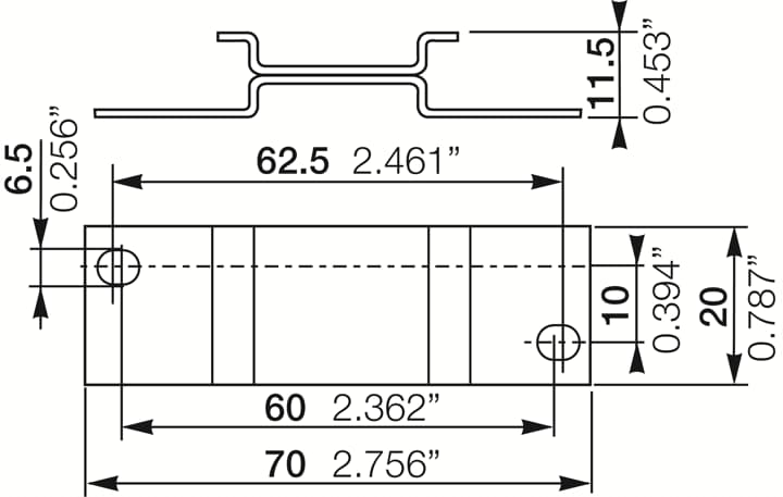 ABB ADP.01 Adapter für Schraubbefestigung 22,5mm 1SVR430029R0100