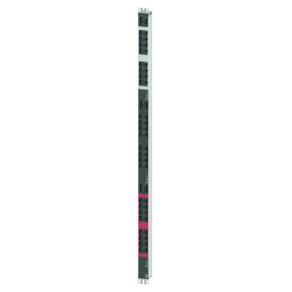 Bachmann ALU 1HE 24xC13 3xC19 IEC Lock Strom 3,0m CEE 16A 800.1656