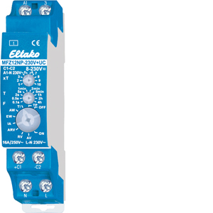 Eltako Multifunktions-Zeitrelais 230V+UC, 10 Funkt., 1 Schließer nicht potenzialfrei 16A/250V AC 23100001