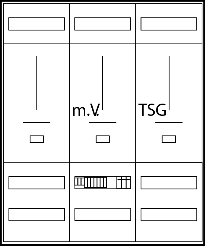 ABN Wandlermessschrank NWS BW WMS3678N