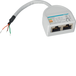 Hager RJ45 2 Buchsenstecker-Adern HTG468H