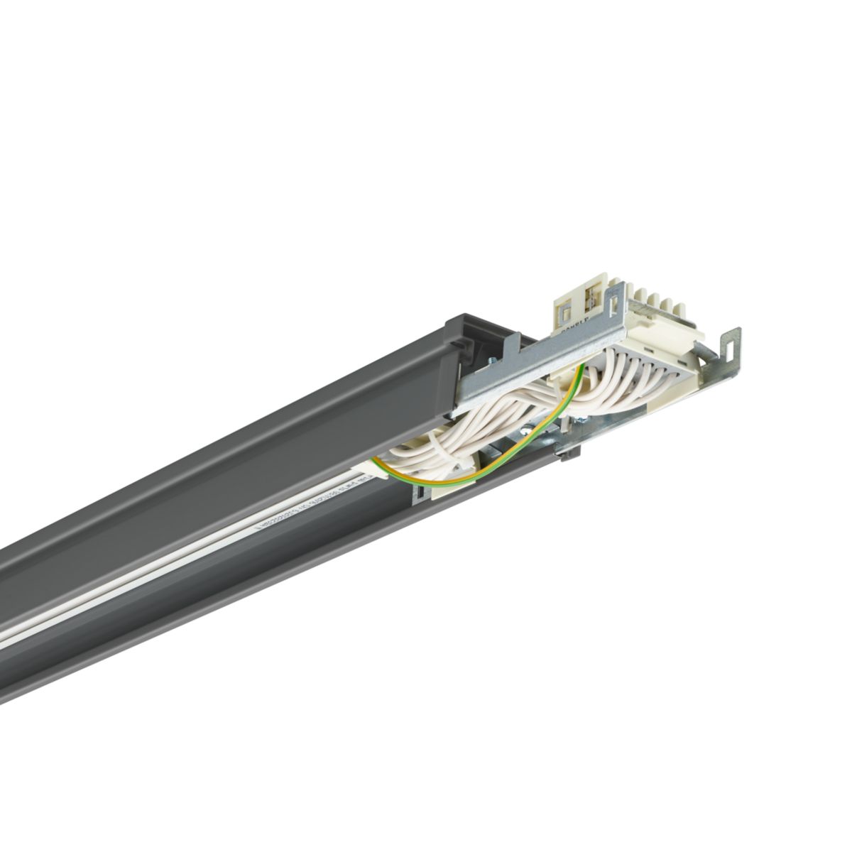 Signify Maxos fusion Rail - Durchgangsverdrahtung 7 polig. - Silber - Farbe: Silber - Elektrischer Anschluss: Internal connector 39742899