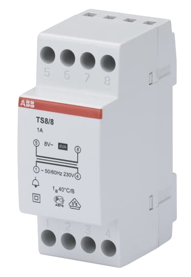 ABB TS8/8 Klingeltransformator 8VA, 8VAC 2CSM228665R0812