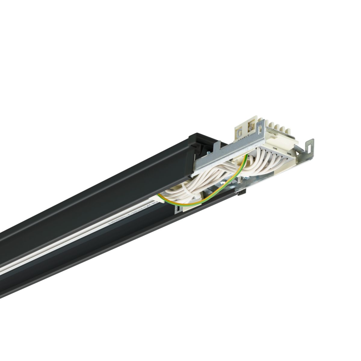 Signify Maxos fusion Rail - Durchgangsverdrahtung 7 polig. - Schwarz - Farbe: Schwarz - Elektrischer Anschluss: Internal connector 39748099