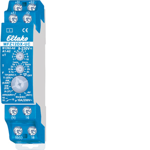 Eltako Multifunktions-Zeitrelais, 18 Funktionen, 1 Wechsler potenzialfrei 10A/250V AC 23001005