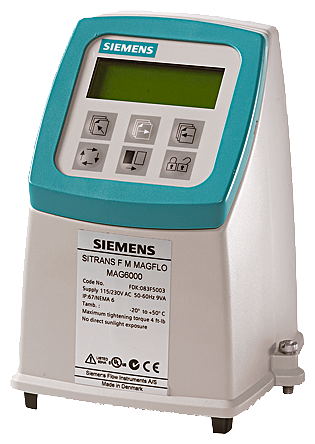 Siemens Signalumformer MAG 5000, IP67 / NEMA 4X/6, Kunststoffgehaeuse, mit Anzeige, 1... 7ME69101AA101AA0