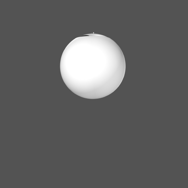 RZB Basic Ball, weiß, on/off Pendelleuchten, D 400 H 400, 180°, Glas opal 311350.002