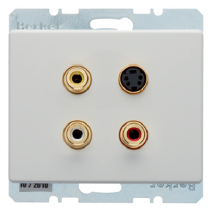 Berker 3 x Cinch/S-Video Steckdose Arsys pw 3315320069