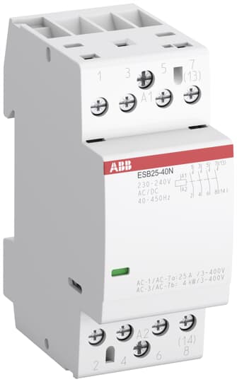ABB ESB25-04N-02 Installationsschütz 0S/4Ö, 42 V AC/DC 1SAE231111R0204