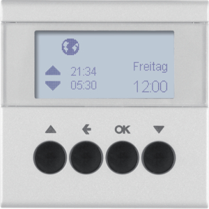 Berker Jalousie-Schaltuhr B.7 alu matt 85741183