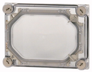 Eaton Deckel, +Tür, transparent rauchgrau, HxBxT=250x187,5x25mm 072476