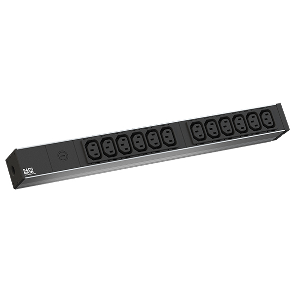 Bachmann 19 1HE 12xC13 2,0m IEC C14 Stecker 800.2284