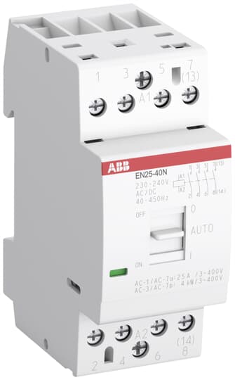 ABB EN25-40N-06 Installationsschütz 4S/0Ö, 230-240 V AC/DC 1SAE232111R0640
