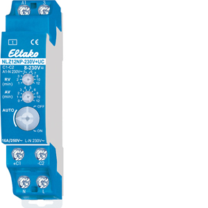 Eltako Nachlaufschalter 230V+UC. 1 Schließer nicht potenzialfrei 16A/250V AC 23100704