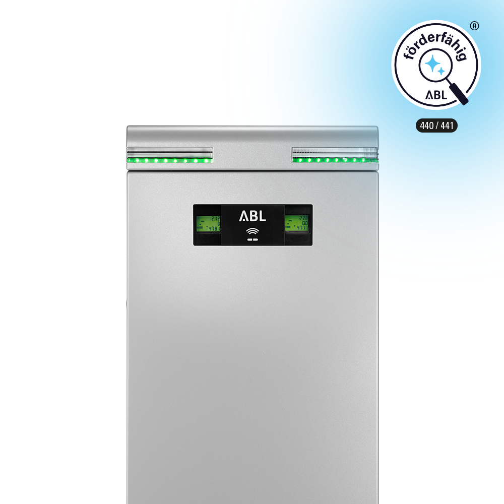 ABL Ladesäule eMC3 eichrechtskonform, 2 x 22kW, 2x Typ 2 Steckdose, Controller, HAK 3P4412