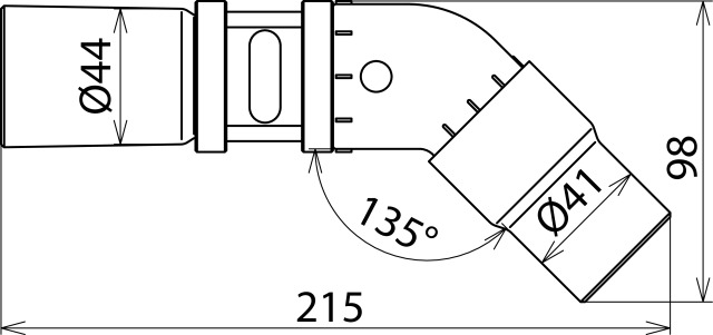 Dehn Saugschlauchadapter gewink. D 40 mm f. Trockenreinigungsset NS/MS 785200
