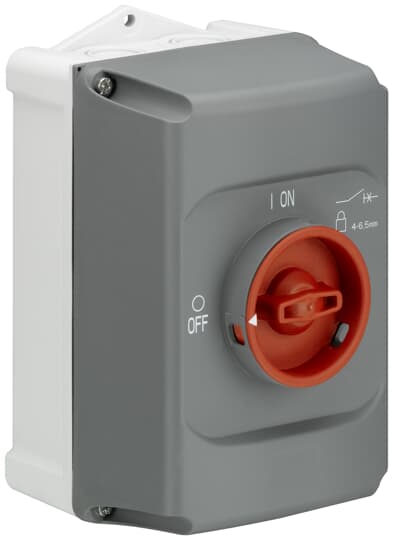 ABB IB132-F Isolierstoffgehäuse rt/gr, IP65 3fach abschließbar 1SAM201911R1012