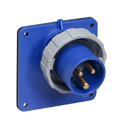 ABB 216BAU4W CEE-Anbaugerätestecker, 16 A, IP67 4h, Standardflansch 2CMA166676R1000