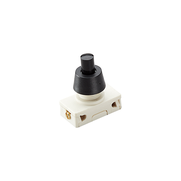 Bachmann Druckknopfschalter Serie 3030, Ausschalter, 1polig, schwarz 924.138