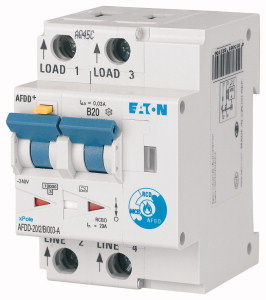 Eaton Brandschutzschalter, 2p, B, 20 A, 30 mA, Typ A 187219